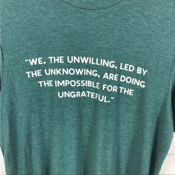 Wildfox We the Unwilling Boyfriend Tee green/white - Picture 2 of 13